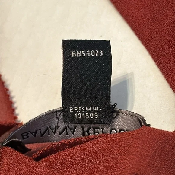 Banana Republic Terracotta Orange Sleeveless V-Neck Midi dress Size M - Picture 10 of 12